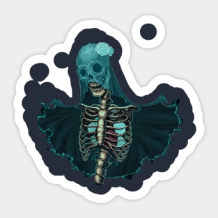 Skeleton Upper Body Design Sticker